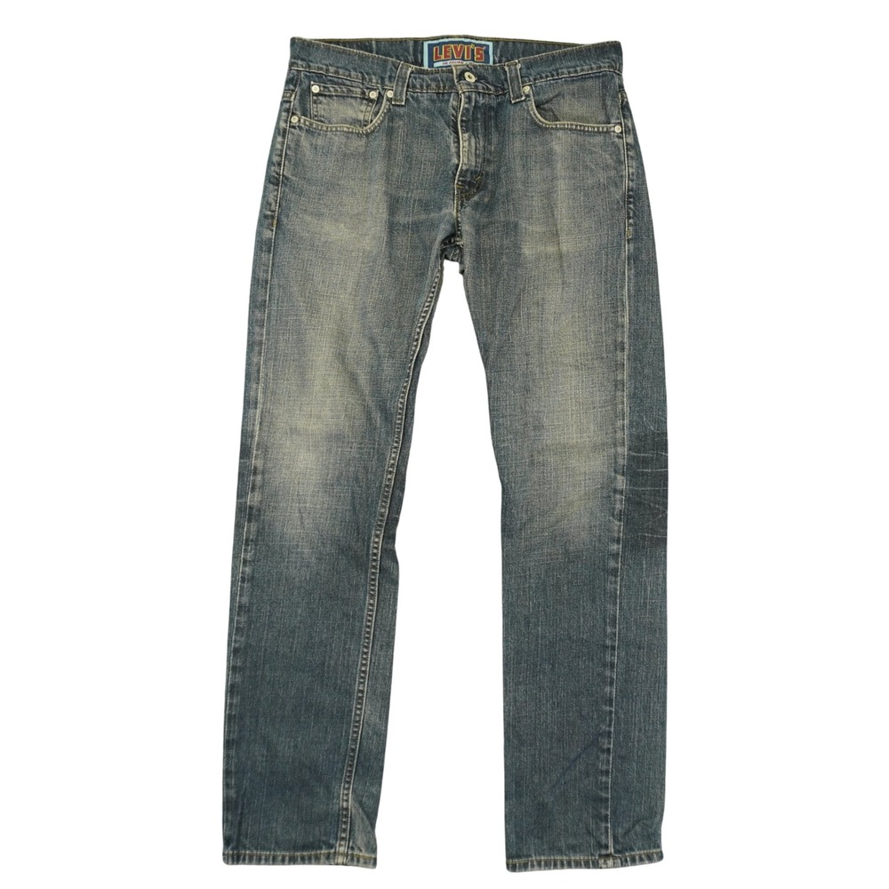 Levi's 511 Skinny Jeans Mens 34x32 (Fit 35x33) Fade‎ Whisker Denim Slim Fit